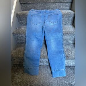 Chico’s Ankle Jeans-with stretch stone washed blue, excellent condition